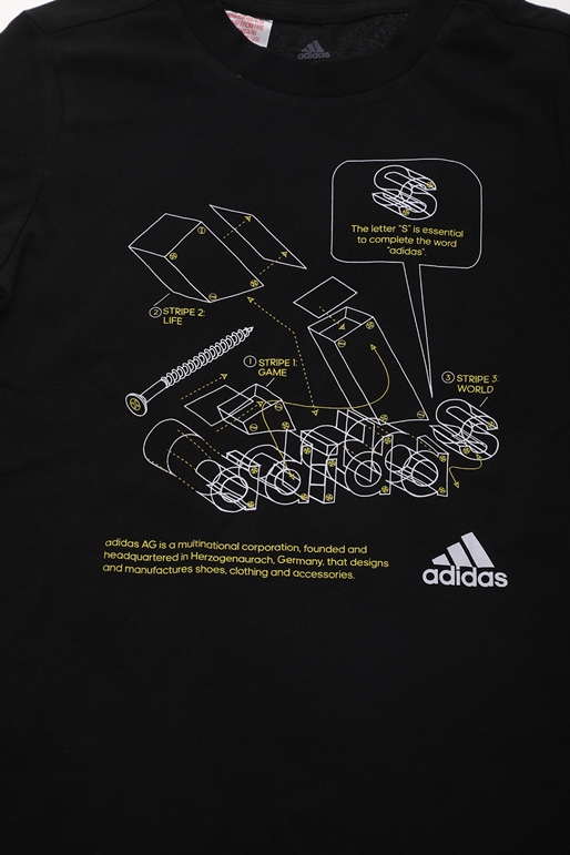 adidas Performance-Παιδικο t-shirt adidas Performance TECH BOS B μαύρο