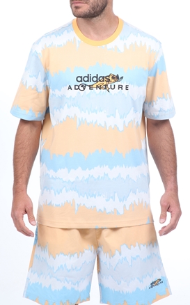 adidas Originals-Ανδρικό t-shirt adidas Originals SPECTRUM I μπλε πορτοκαλί