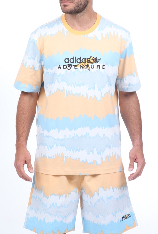 adidas Originals-Ανδρικό t-shirt adidas Originals SPECTRUM I μπλε πορτοκαλί