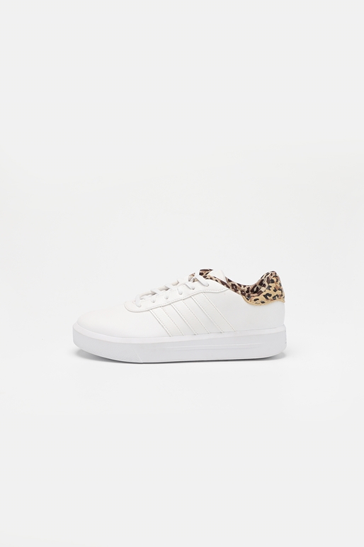 adidas Originals-υναικεία sneakers adidas Originals GW9786 COURT PLATFORM λευκά leopard