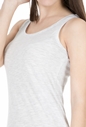 AMERICAN VINTAGE-Γυναικεία αμάνικη μπλούζα JAC50E18 λευκή 