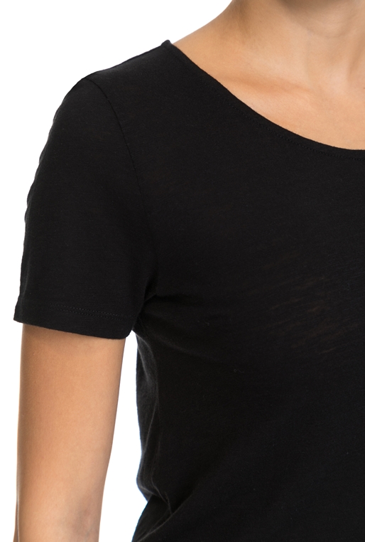 AMERICAN VINTAGE-Γυναικεία κοντομάνικη μπλούζα American Vintage μαύρη
