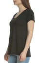 AMERICAN VINTAGE-Γυναικεία κοντομάνικη μπλούζα JAC51E18 μαύρη 