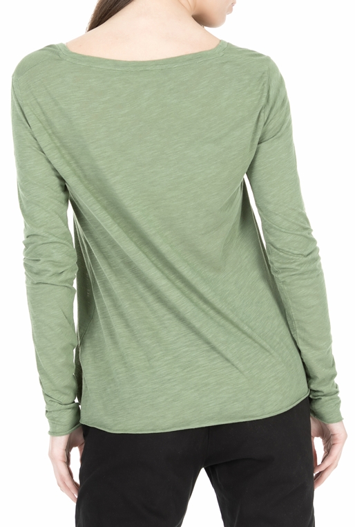AMERICAN VINTAGE-Γυναικεία μακρυμάνικη μπλούζα JAC52E18 πράσινη 