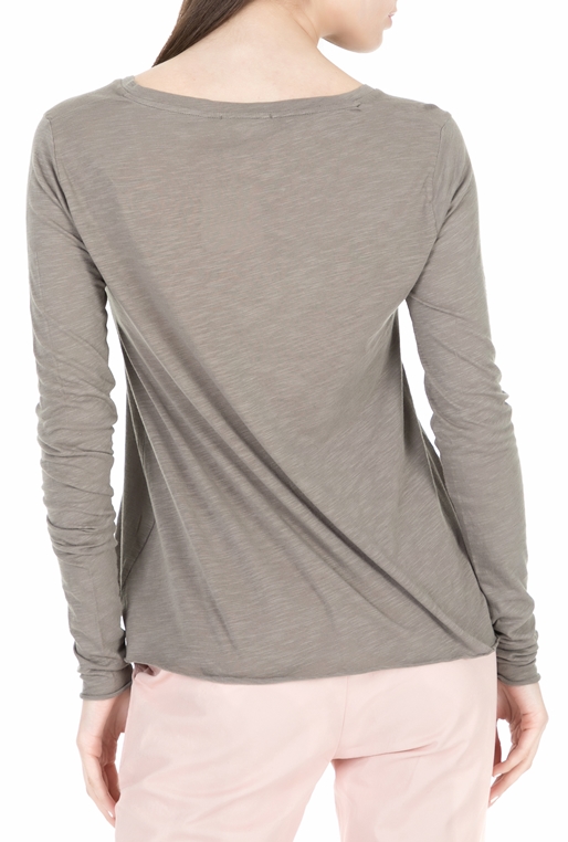 AMERICAN VINTAGE-Γυναικεία μακρυμάνικη μπλούζα JAC52E18 μπεζ 