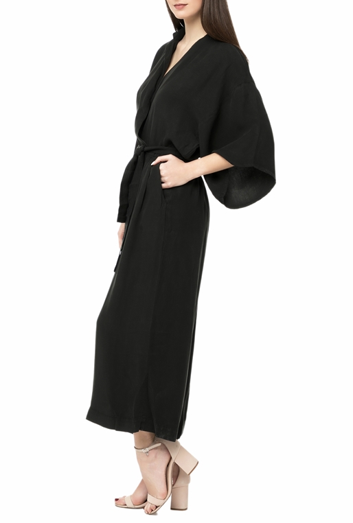 AMERICAN VINTAGE-Γυναικεία ολόσωμη φόρμα JANE170E18 AMERICAN VINTAGE μαύρη