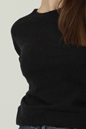 AMERICAN VINTAGE-Γυναικεία πλεκτή μπλούζα AMERICAN VINTAGE μαύρη