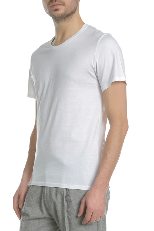 AMERICAN VINTAGE-Ανδρική κοντομάνικη μπλούζα MDEN0E18 American Vintage λευκή