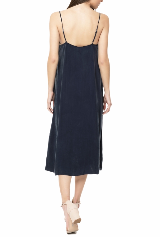 AMERICAN VINTAGE-Γυναικείο midi φόρεμα AMERICAN VINTAGE MEA188BE18 σκούρο μπλε