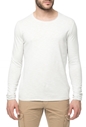 AMERICAN VINTAGE-Ανδρική μακρυμάνικη μπλούζα MLAMA5BE18 λευκή 