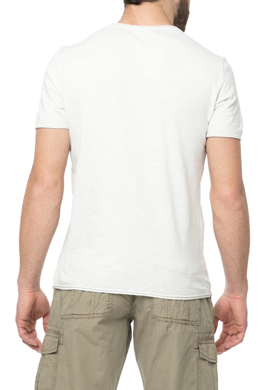 AMERICAN VINTAGE-Ανδρική κοντομάνικη μπλούζα MLAMA5E18 λευκή 