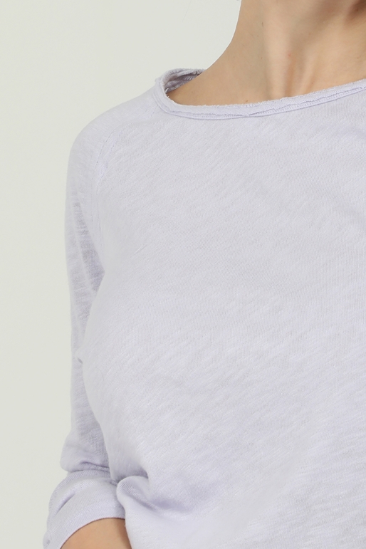 AMERICAN VINTAGE-Γυναικεία μακρυμάνικη μπλούζα AMERICAN VINTAGE λιλά