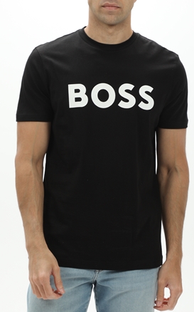 BOSS-Ανδρικό t-shirt BOSS 50481923 JERSEY Thinking 1 μαύρο