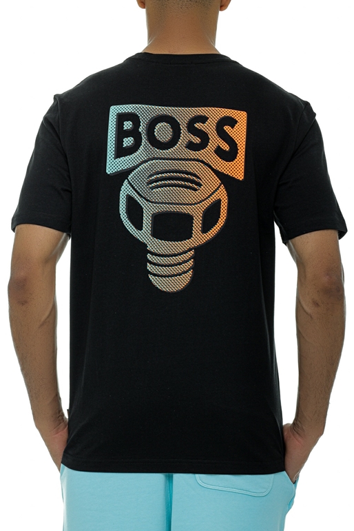 BOSS-Ανδρικό t-shirt BOSS 50491723 Tee Universe μαύρο