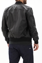 BOSS-Ανδρικό δερμάτινο jacket BOSS 50498511 Jogipi μαύρο