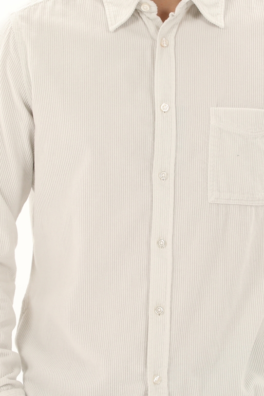 BOSS -Ανδρικό κοτλέ πουκάμισο BOSS 50500417 Relegant γκρι