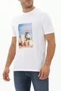 BOSS -Ανδρικό t-shirt BOSS 50503535 JERSEY TeFragile λευκό