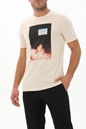 BOSS-Ανδρικό t-shirt BOSS 50503553 TeMemory μπεζ