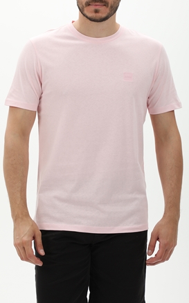 BOSS-Ανδρικό t-shirt BOSS 50508584 JERSEY Tales ροζ