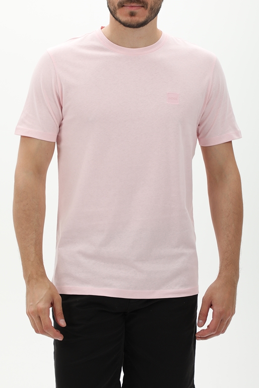 BOSS-Ανδρικό t-shirt BOSS 50508584 JERSEY Tales ροζ