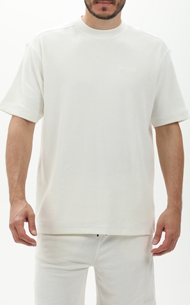 BOSS-Ανδρική μπλούζα BOSS 50511084 JERSEY TeeTowel λευκή