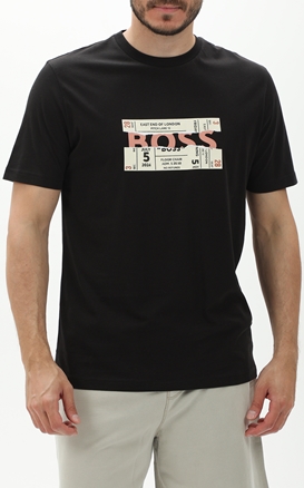 BOSS-Ανδρικό t-shirt BOSS 50515829 JERSEY Te_BossTicket μαύρο