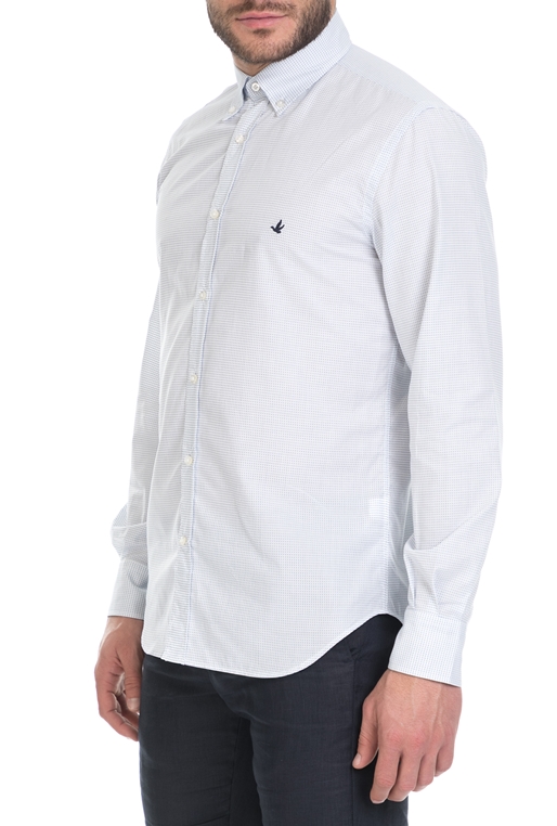 BROOKSFIELD-Ανδρικό μακρυμάνικο πουκάμισο Brooksfield λευκό 