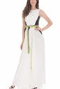 BYBLOS-Γυναικείο μάξι φόρεμα BYBLOS INSTITUTIONAL λευκό