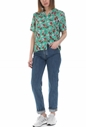 CALVIN KLEIN JEANS-Γυναικείο φλοράλ πουκάμισο Calvin Klein Jeans πράσινο