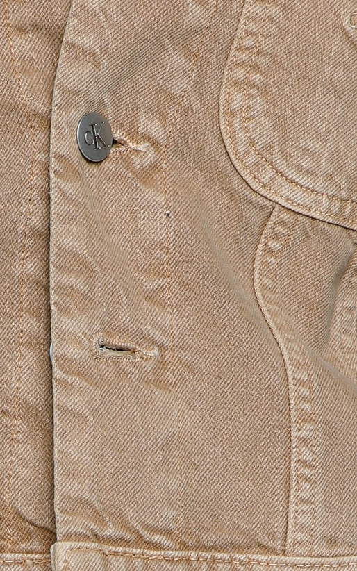 Calvin Klein Jeans-Jacheta din denim de tip crop