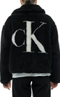 Calvin Klein Jeans-Geaca sherpa cu logo