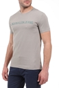 CALVIN KLEIN JEANS-Ανδρικό t-shirt CALVIN KLEIN JEANS μπεζ