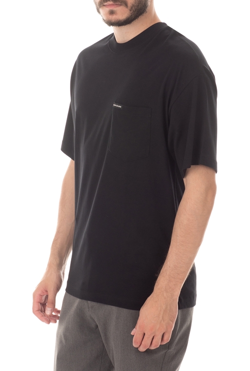 CALVIN KLEIN JEANS-Ανδρική μπλούζα NEW RELAXED POCKET μαύρη
