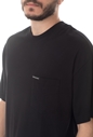 CALVIN KLEIN JEANS-Ανδρική μπλούζα NEW RELAXED POCKET μαύρη