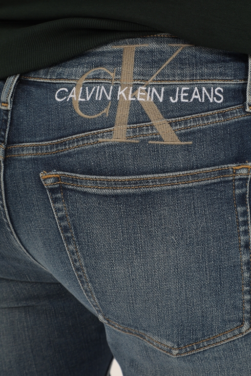 CALVIN KLEIN JEANS-Ανδρικό jean παντελόνι CALVIN KLEIN JEANS J30J318259 SLIM TAPER μπλε