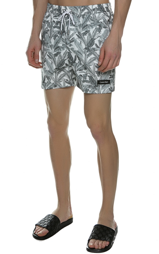 Calvin Klein Underwear-Sort de baie cu imprimeu grafic floral