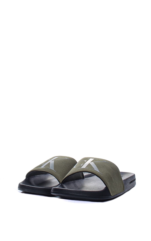 Calvin Klein Shoes-Papuci cu logo si aspect texturat