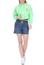 CHIARA FERRAGNI-Γυναικεία cropped φούτερ μπλούζα CHIARA FERRAGNI EYELIKE PATCH πράσινη