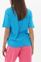 CHIARRA FERRAGNI-Γυναικείο t-shirt CHIARRA FERRAGNI CFC.1S1.042.007 1PE-CFT121 C.F. MASCOTTE EYELI μπλε