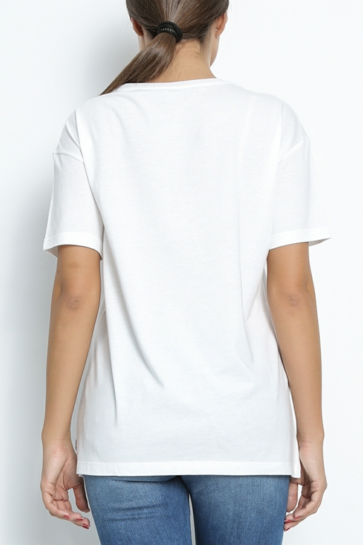 CONVERSE-Γυναικείο t-shirt CONVERSE Photo Chucks Up Easy λευκό