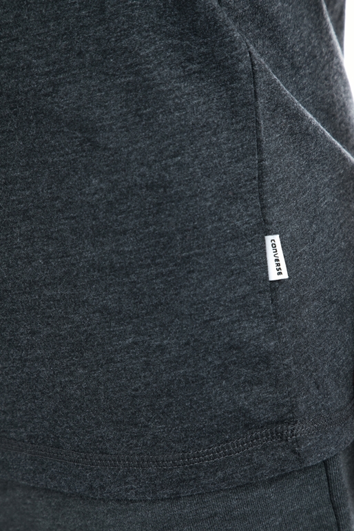 CONVERSE-Ανδρική μπλούζα Converse μαύρη-γκρι