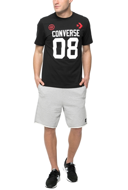 CONVERSE-Ανδρική βερμούδα Converse γκρι