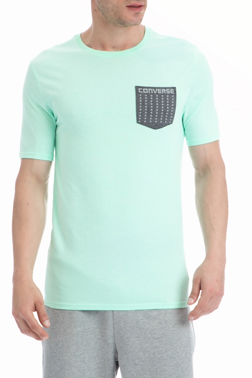 CONVERSE-Ανδρική μπλούζα Converse πράσινη