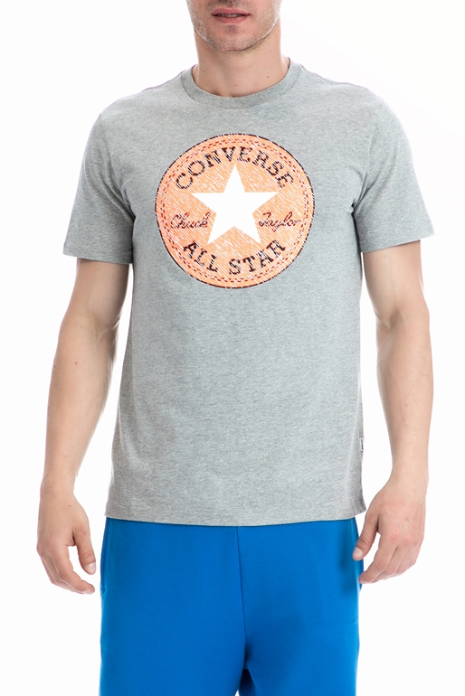 CONVERSE-Ανδρική μπλούζα Converse γκρι