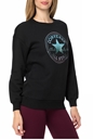 CONVERSE-Γυναικεία φούτερ μπλούζα CONVERSE Shine Pack Graphic μαύρη