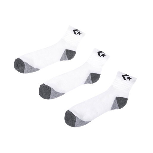 CONVERSE-Αντρικό σετ κάλτσες CONVERSE άσπρο-μαύρο-γκρι 