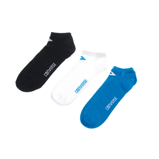 CONVERSE-Ανδρικό σετ κάλτσες CONVERSE μαύρο-άσπρο-μπλε 