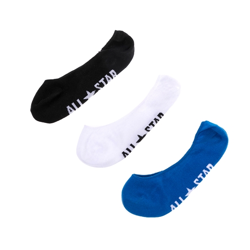 CONVERSE-Ανδρικό σετ κάλτσες CONVERSE μαύρες-μπλε-λευκές