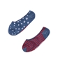 CONVERSE-Γυναικείο σετ κάλτσες CONVERSE μπλε-λευκές-κόκκινες  
