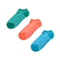 CONVERSE-Γυναικείο σετ κάλτσες CONVERSE πράσινες-μπλε-πορτοκαλί 